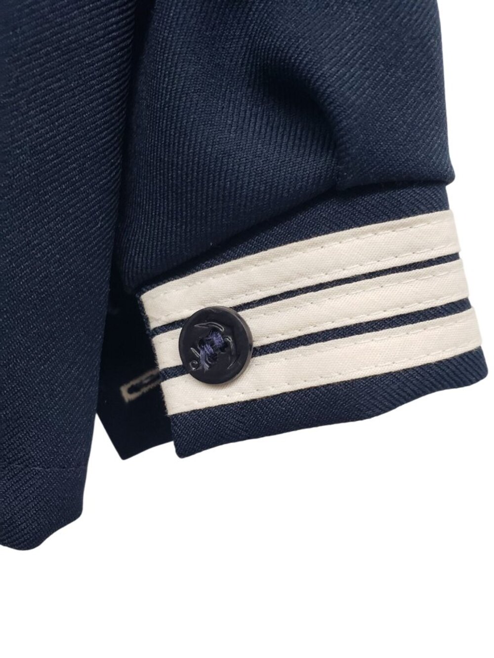 Vintage R Gee Navy Blue Sailor Shirt Top Embroidered Patch Boys Kids 4T Costume - Picture 3 of 13